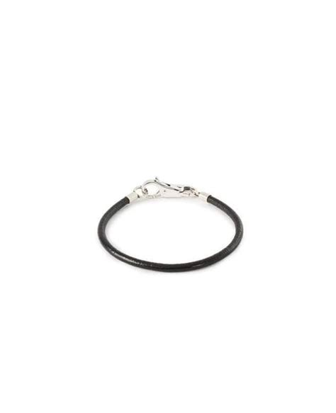 Bracciale in pelle Nero 